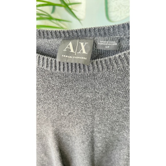Armani Exchange Gray Sweater with Double Zippers - Size Small - Picture 4 of 11